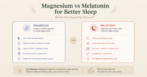 Magnesium vs Melatonin for Better Sleep: Which One Should You Choose?