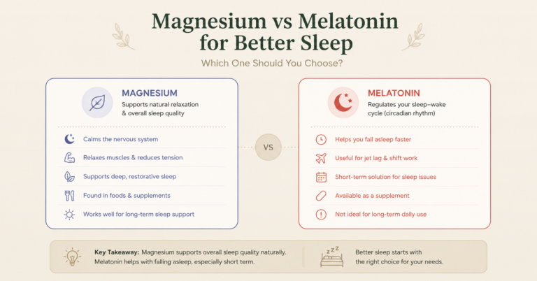 Magnesium vs Melatonin for Better Sleep: Which One Should You Choose?