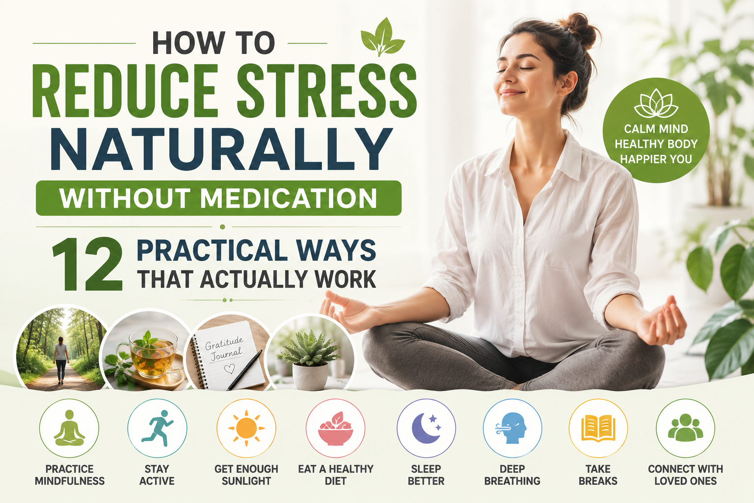 How to Reduce Stress Naturally Without Medication: 12 Practical Ways That Actually Work