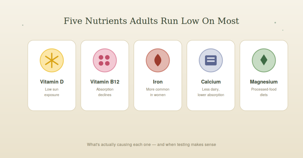 most common vitamin deficiencies and their causes